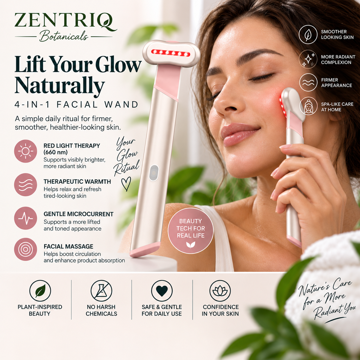 Zentriq™ Radiance Sculpt 4-in-1 Facial Wand