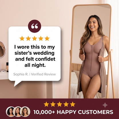 Zentriq SculptFit™ Front-Zip Tummy Control Bodysuit